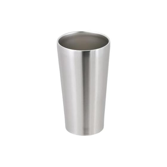 Стакан Pearl Metal с вакуумной изоляцией, 430 мл, удерживающий тепло, предотвращающий конденсацию холода, чашка из нержавеющей стали, сатиновый винтажный бар HC-311
