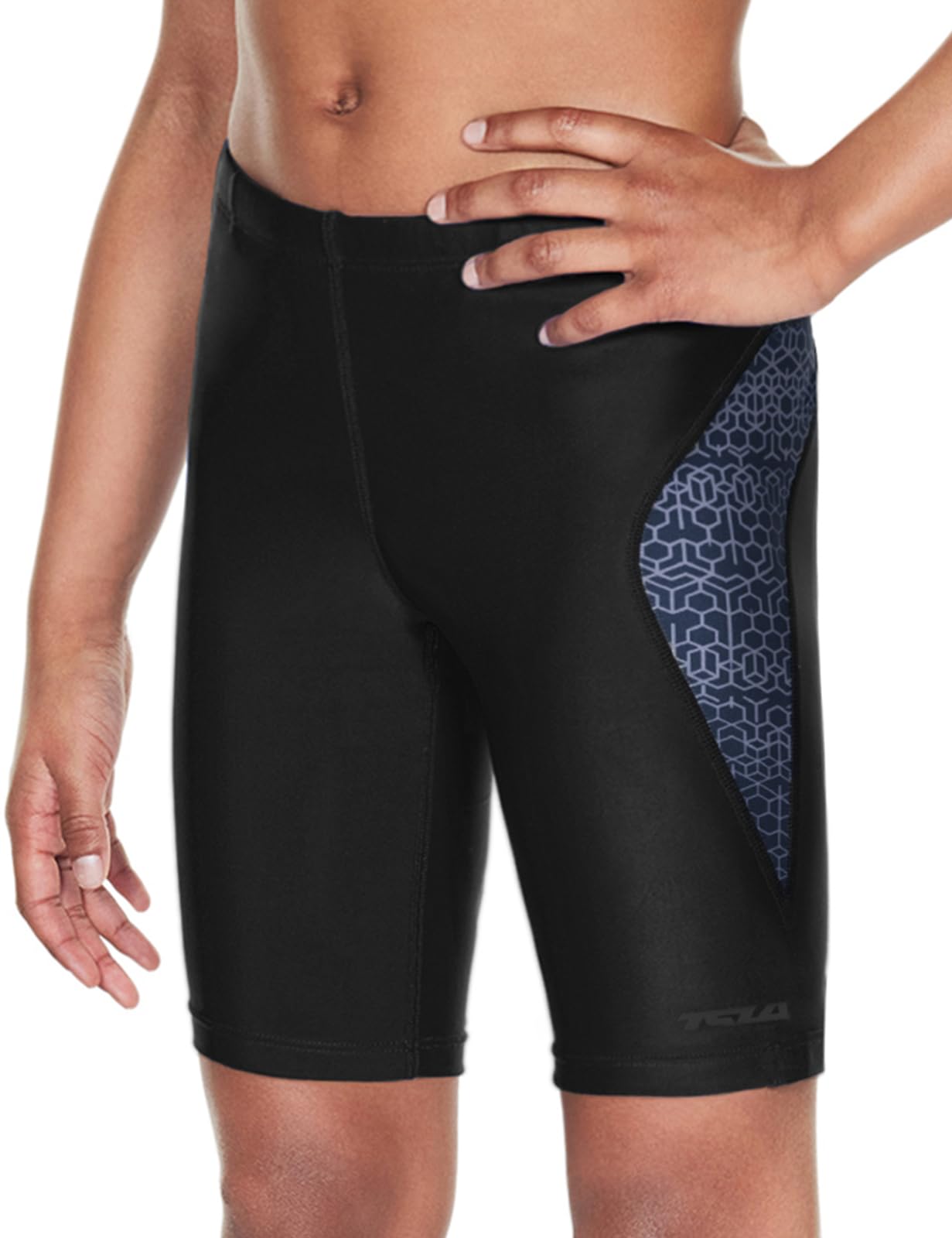 

Купальник Tesla Junior School с Идеально подходит для начальной и средней школы и УФ-защита для плавания Плавать Черный и Плавки-джаммеры для мальчиков, Студенты, Плавание,