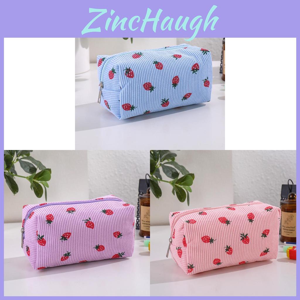 Cosycorduroy Pencil Case With Large Capacity For Students And Makeup Storage