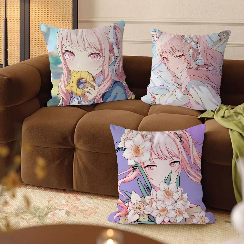 Roject SEKAI Akiyama Mizuki Pillow Cover Sofa Cushion Cover Home Room Decoration Children Gift