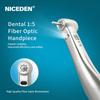 Niceden 1:Pièce à main dentaire à fibre optique à faible vitesse, moteur à bouton-poussoir de type E