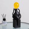 Resin Handicraft Black and White Color Match Abstract Art Figures Female Body Decorative Figurines Home Decoration Accessories