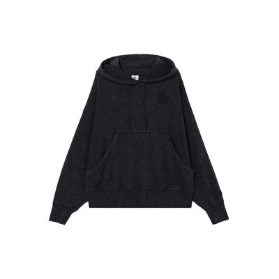 Felpa con Cappuccio Sportiva Logo Outdoor Casual Donna felpe Nera HQ6039010