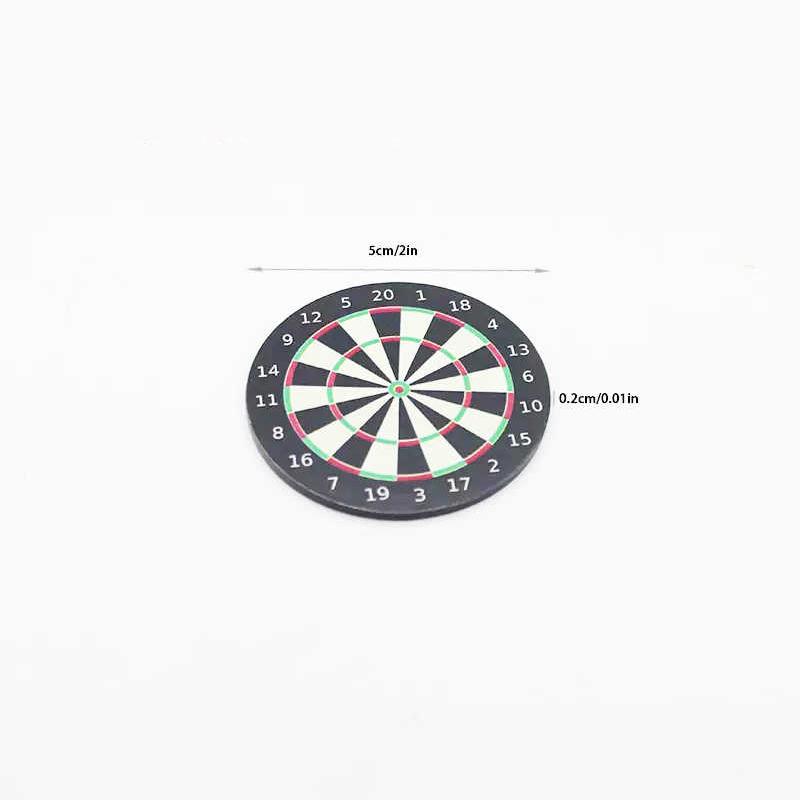 1Set Miniature Maison de Poupée Jeu de Fléchettes Fléchettes Set de Jeu Jouer Maison de Poupée Miniatures Accessoires Décoration Maison Jouet Faire Semblant