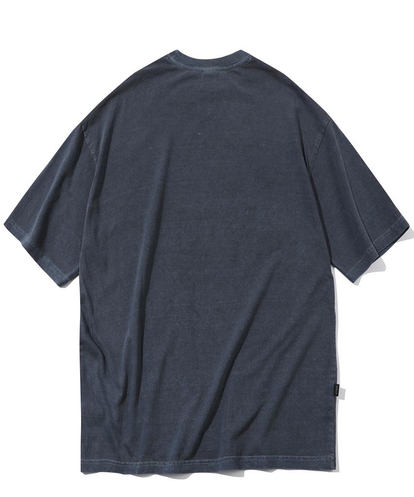 CPGN STUDIO Sunset Running Pigment Short Sleeve Tee Dark Blue