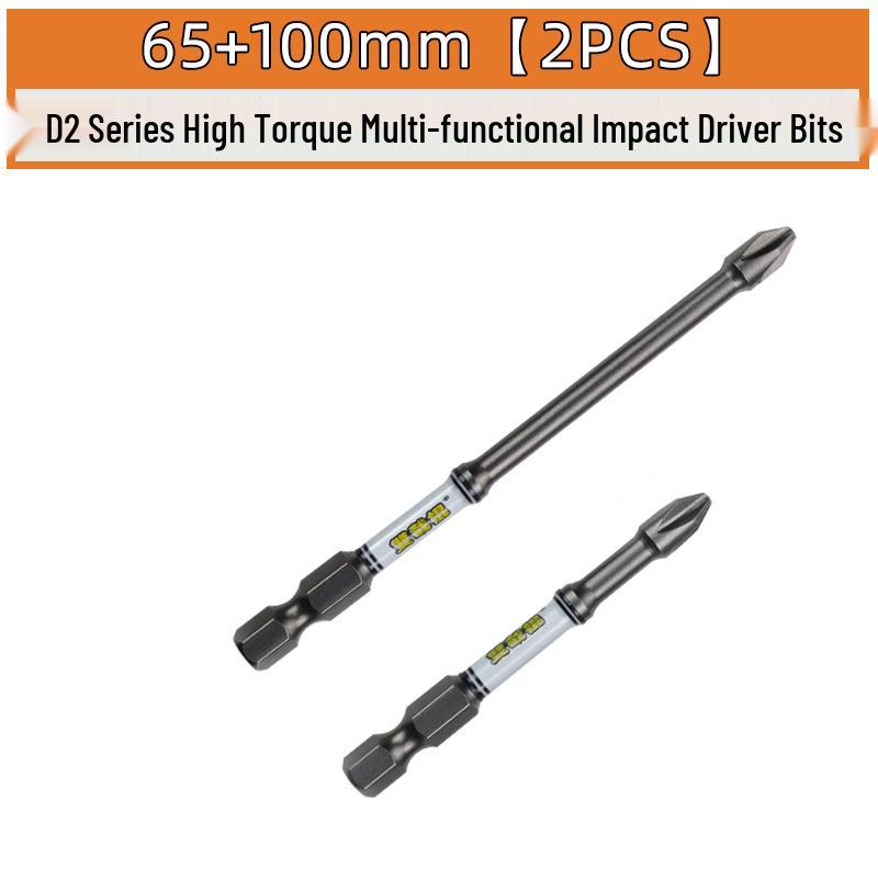 Nunchucks D2 Series Magnetic Alloy Steel Phillips Drill Bit - High Hardness & Impact Resistant