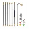 High Pressure Washer Extension Rod 1/4 Inch Connection Nozzles for Roof Gutter Cleaning Tools Connecting Rod