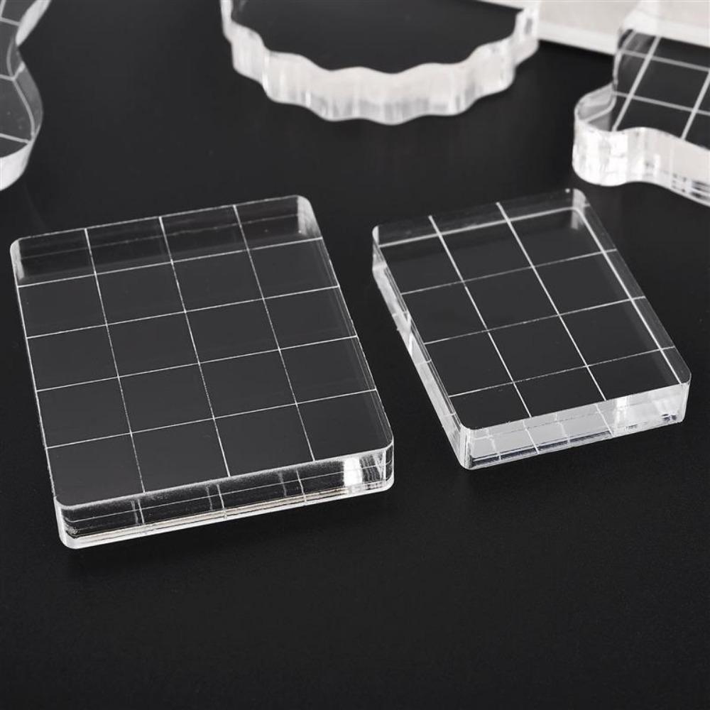 Household Handmade Acrylic Durable Seal Stamp Block Stamping Tool Wax Stamp Pad Stamp Block