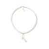 Freshwater Pearl Rose Necklace with Lily of the Valley Pendant - Korean Fashion Retro Clavicle Chain for Women