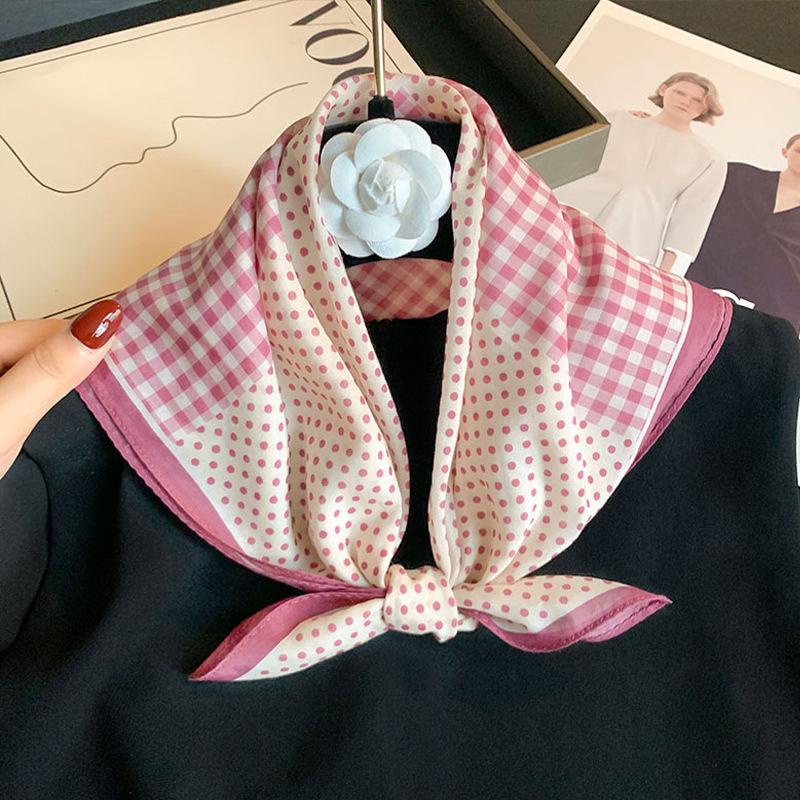 70% cotton 30% silk Scarf dot Women Hijab Bandana Foulard Female Headbanda Warm Pashmina Scarves Echarpe Shawl Wrap Pashmina