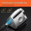 Men's Rechargeable Mini Three-Blade Electric Razor - Portable Magnetic Suction Beard Trimmer