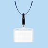 KOKUYO Hanging Name Badges with Soft Cases, Blue, 10-Pack, NAF-SD180-10B