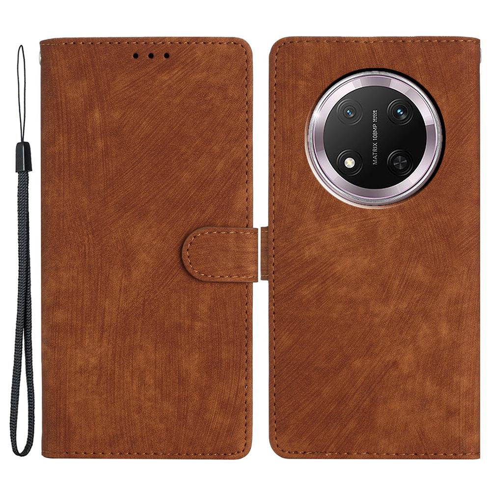 

For Honor Magic7 Lite 5G/X9c 5G/X60 Pro 5G Case with Card Clots Skin-Touch PU Leather Phone Cover Stand B