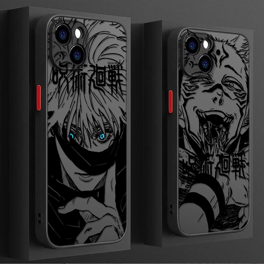 Case for Apple iPhone 14 11 Plus 13 Mini 12 8 7 SE 11 XR XS 15 Pro MAX 16 Soft Cover 14Pro 12Pro 16 Plus Japanese Anime Satoru
