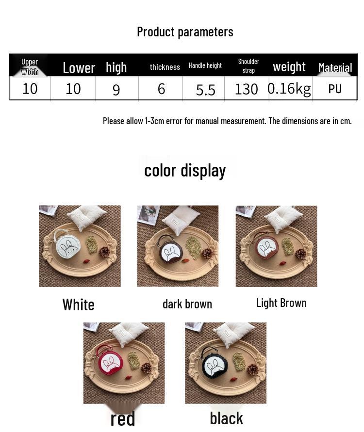 2025 Fashionable Girls' Rabbit Crossbody & Tote Bag – Cute Round Accessory for Little Girls