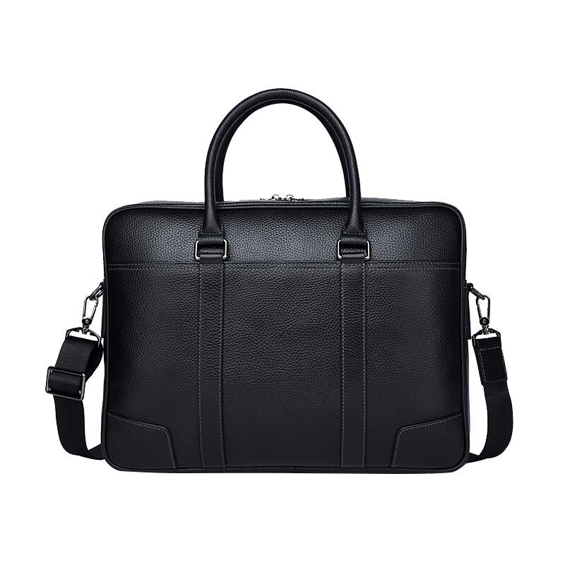 

SCHWARZETIENNE Men s Genuine Leather Briefcase Laptop Bag Medium