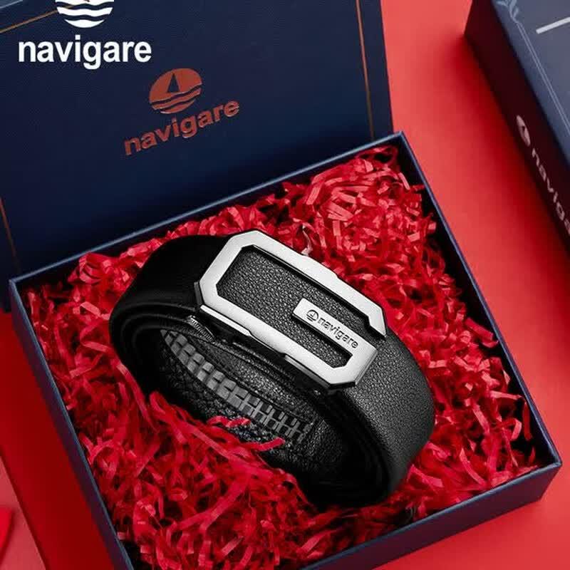 Navigare Men's Automatic Buckle Leather Belt