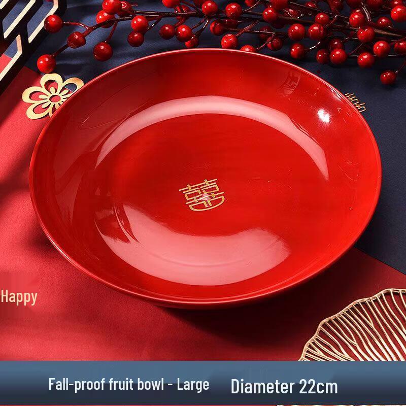 Festive Red High-Foot Wedding Candy & Snack Tray