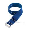 18mm 20mm 22mm Silikon Einteilige Uhrenarmbänder Universelles Weiches Wasserdichtes Gummi-Uhrenarmband für Damen Herren Schwarz Blau Grau Armband