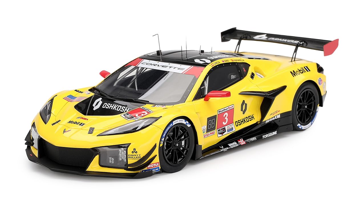 

Sunrich TOP SPEED Scale Scale Model Chevrolet Corvette Z06 IMSA 24 Hours of Daytona 2025 Corvette Racing by Pratt Miller Motorsports Finished Product