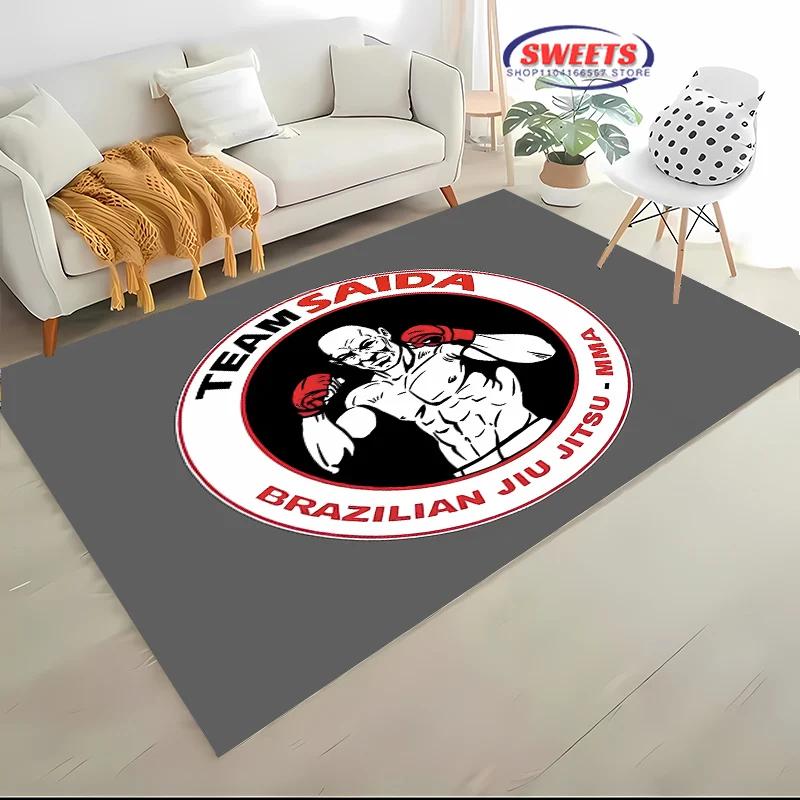 

Jiu Jitsu Mma Carpet 3D HD Printing for Living Room Bedroom Mat Sofa Doormat Floor Rug Anti-slip Decor Durable Washable Mat Gift 40x60cm (16x24in)