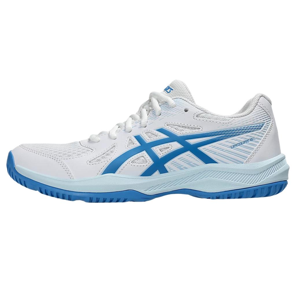 New Asics Upcourt 6 White Blue Coast Women's 1072A107-101