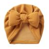 New Autumn and Winter Imitation Cashmere Baby Pullover Hat Filled with Cotton Bow Children's Hat Baby Fontanelle Tire Cap