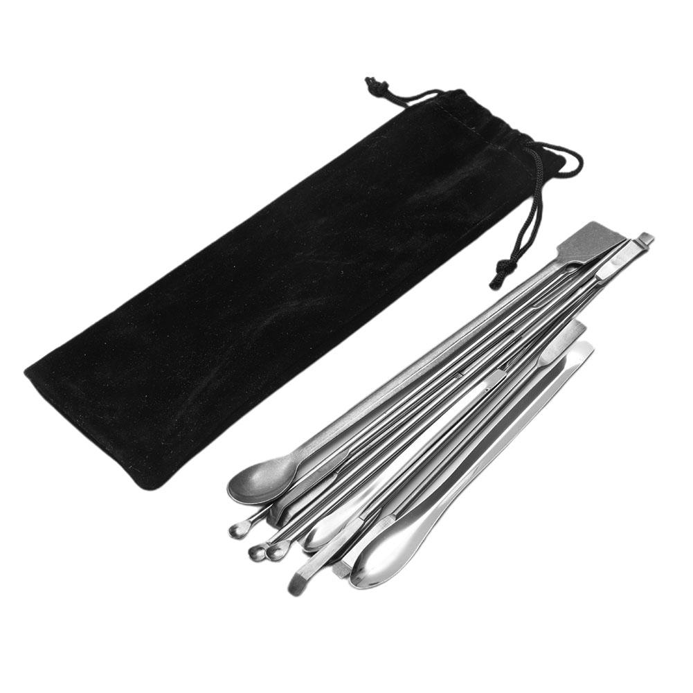 12Pcs Lab Spoon Spatula Laboratory Sampling Spoon Mixing Spat SW High Quality