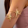 Metal Opening Arm Bracelet Gold Color Arm Bracelet Glamorous Armlet  Women's Accessories