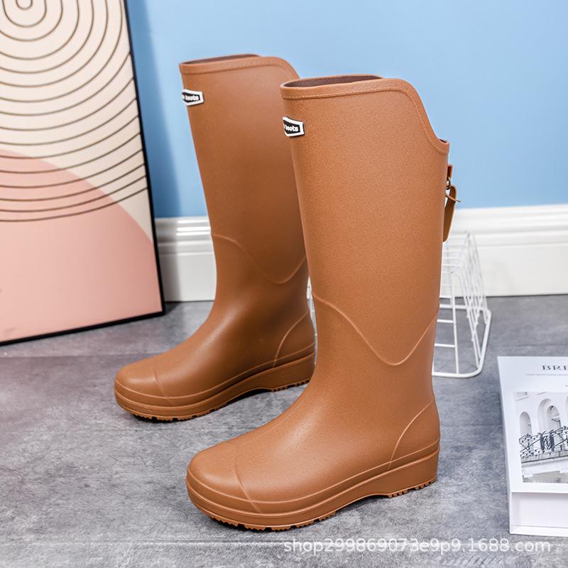 Thick-Soled High-Top Couple Rain Boots for Outdoor Activities