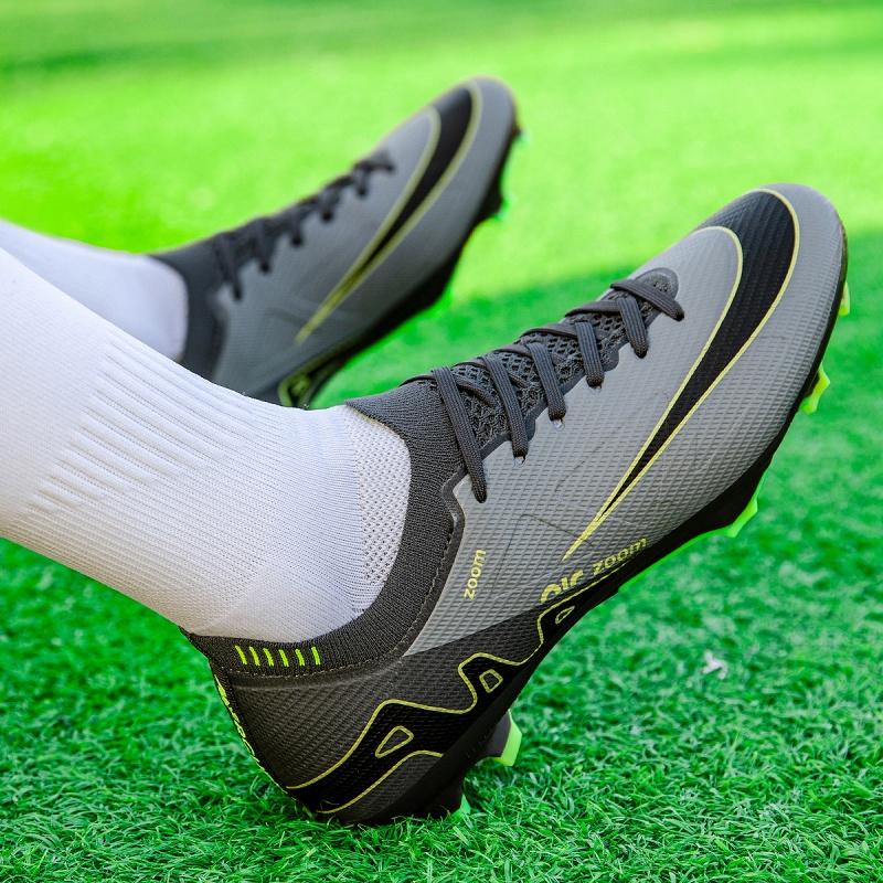 

New Men Football Boots Cleats Soccer Shoes Futsal Indoor Training Kids Sport Match TF/FG Grass Ankle Hot-selling High-quality 45
