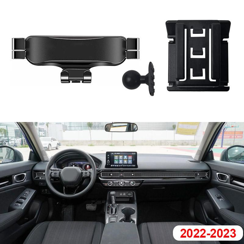 Car Phone GPS Stand Rotatable Holder For Honda Civic  9th 10th 11th Fixed Bracket ABS Material Automotive Cellphone Mount