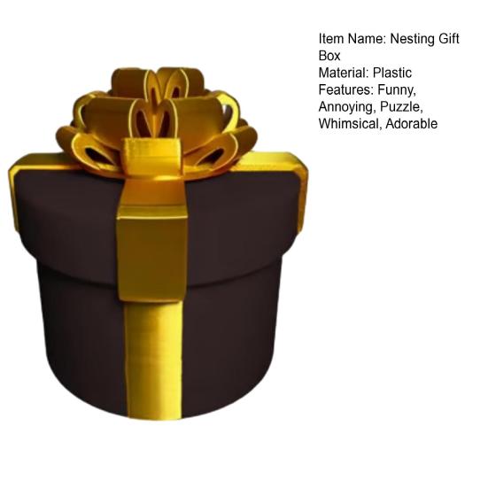 Cutie Cadou Enervantă cu Șuruburi Încuibate Glumă Cutie Încuibată pentru Cadou în Bani Ambalaj Reutilizabil Imprimat 3D Cutie Gag pentru Cadouri de Zi de Naștere Crăciun Petrecere Elefant Alb