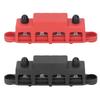 Ongwan Power Distribution Block, M8 Screw, 4-Terminal Bus Bar, DC 48V 250A, for Cars and Boats, Pack of 2