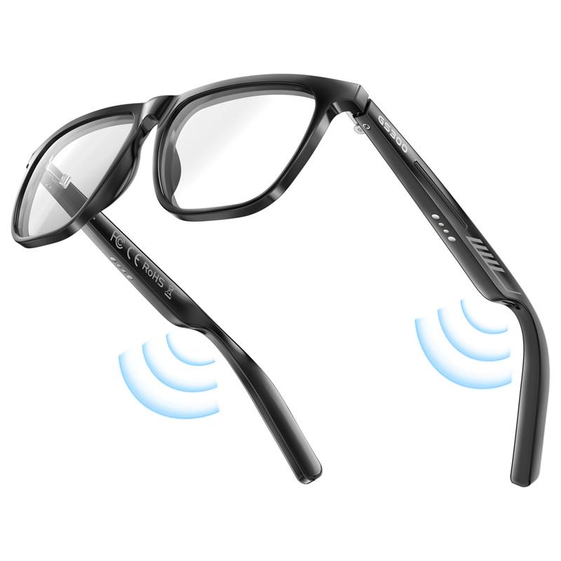 GS300 Chytré audio brýle Bluetooth headset Přehrávač hudby Univerzální rámeček Počítání kroků Vzdálenost Kalorie Nositelné brýle