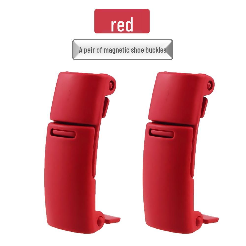 Magnetic No-Tie Elastic Shoelaces and Buckles