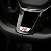 Hot 1Pcs VW Car Steering Wheel Decorative Cover R Line Emblem Sticker For Volkswagen R-Line R GTI Polo T5 T-ROC Golf Passat Scir