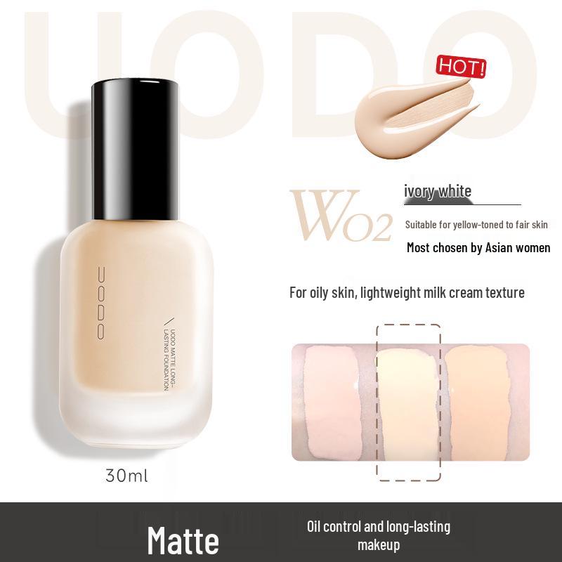 UODO Увлажняющая стойкая матовая тональная основа для комбинированной и жирной кожи