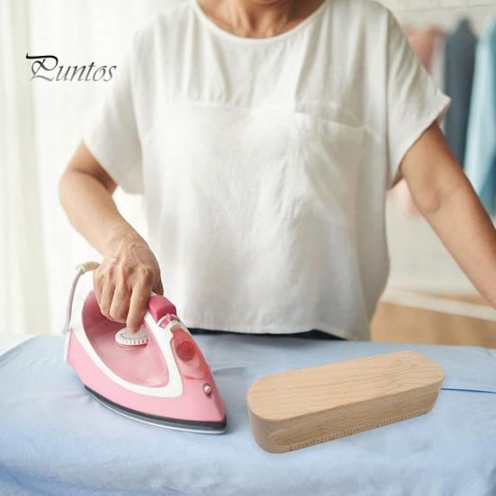 Hardwood Tailors Clapper for Ironing Quilting Professional Sewing Tool for Flattening Fabrics Point Pressing Wrinkle Elimination Beech Wood Presser