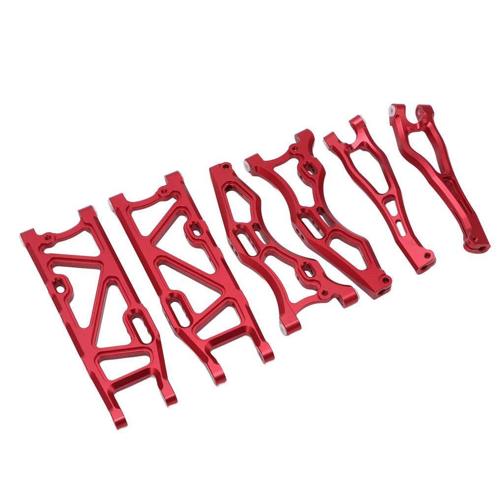 RC Car Suspension Arm Set Aluminium Alloy Front Rear Swing Arms with Ball Head for ARRMA 1 8 KRATON 6S Red