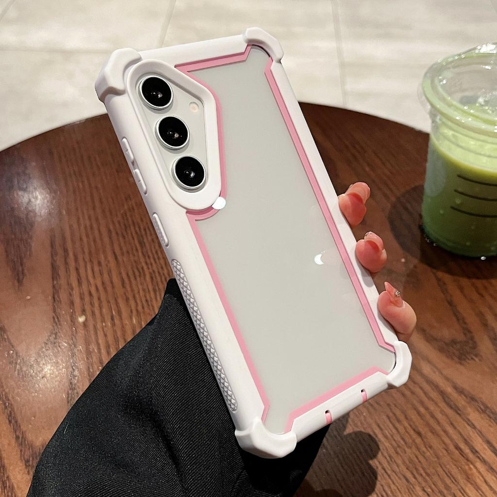 For Samsung Galaxy S24 Case Clear Detachable 2 In 1 Shockproof TPU + PC Phone Back Cover