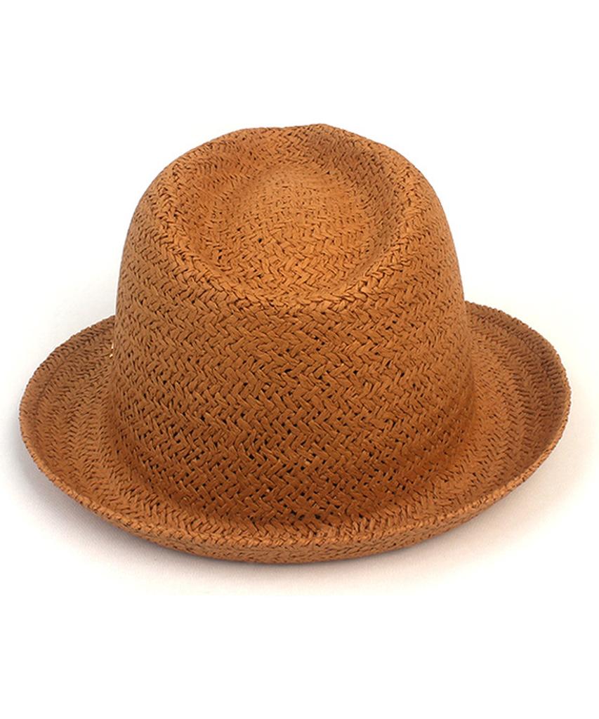 Yunibeosyeolkemiseuteuli Bu Swing Simple Brown Fedora Summer Hat