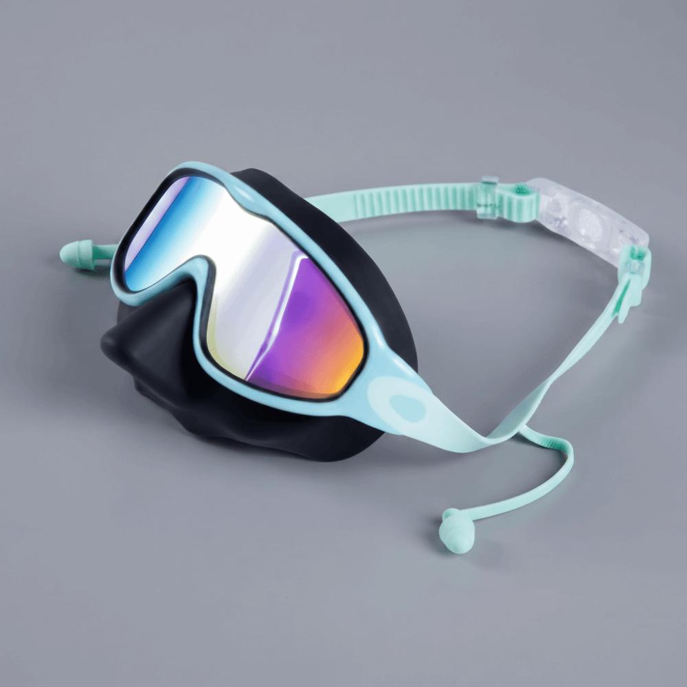 UV Protection Swimming Goggles Wide View Diving Goggles Nose Cover Swim Goggles Water Sports