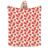 Cute Summer Fruits Watermelon Blanket Fleece Summer   Multifunction Soft Throw Blankets for Sofa Car Quilt