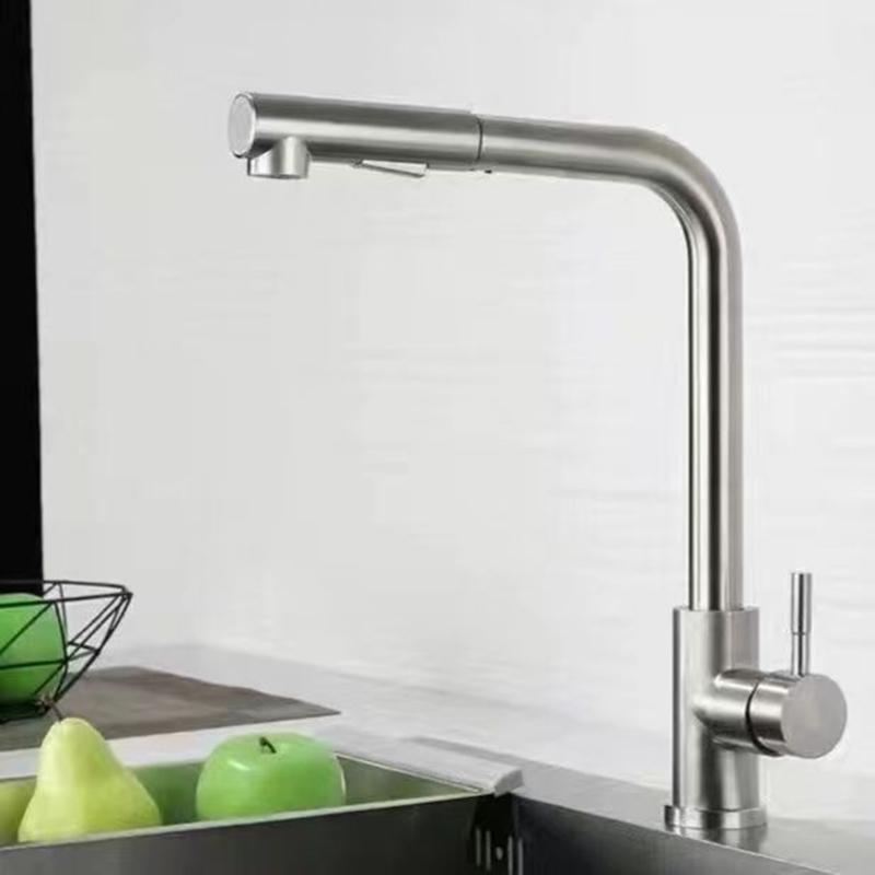 Practical Kitchen Sink Tap with Adjustment Water Spray Style & Functional Kitchen Faucet with Pull Out Sprayer for House