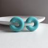 1Pair Sweet Cool Candy Ear Clip For Women Texture Colorful No Pierced Ear Cuff Female Party Daily Jewelry