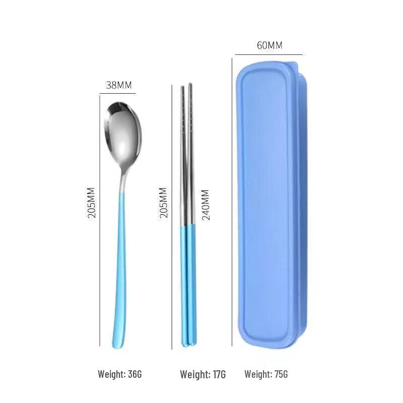 ZISIZ 304 Stainless Steel Travel Cutlery Set