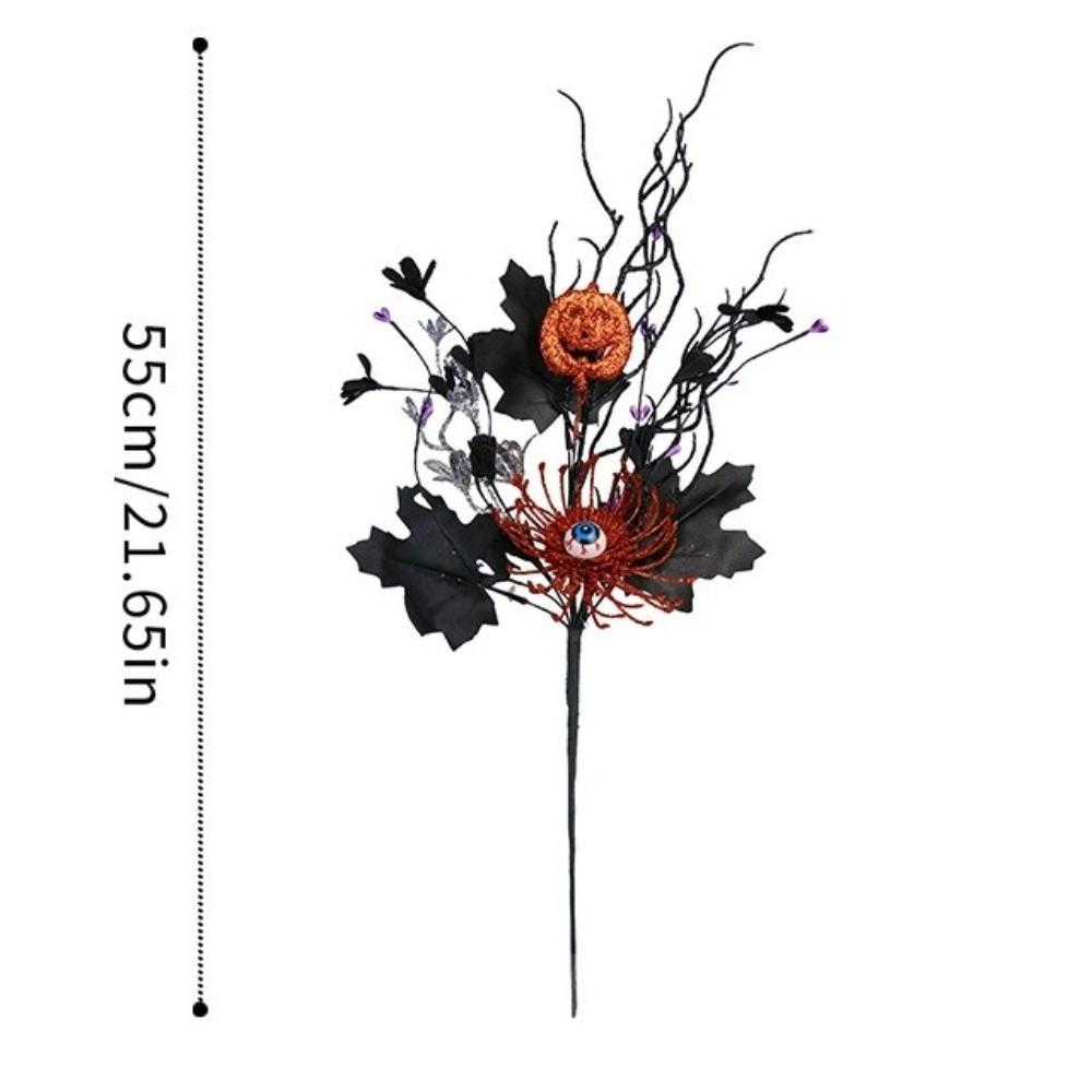 Realistic Maple Leaf Floral Stems Gothic Style Faux Fall Leaves Party Vase