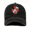 Knight Templar Rider Cross Distressed Baseball Cap Cotton Casual Dad Hat Adjustable Unisex