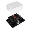 6Ways Blade Fuse Box Block Holder 10-32V Car Boat Marine Fuse Holder Box with LED Warning Light Auto Fuse Connector Switch